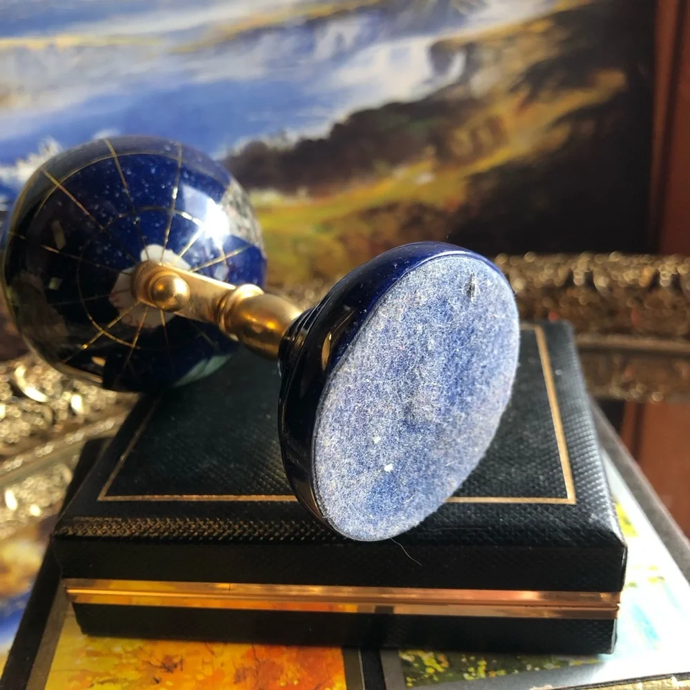 🌎ADORABLE Mini Blue Globe on Stand 🌎